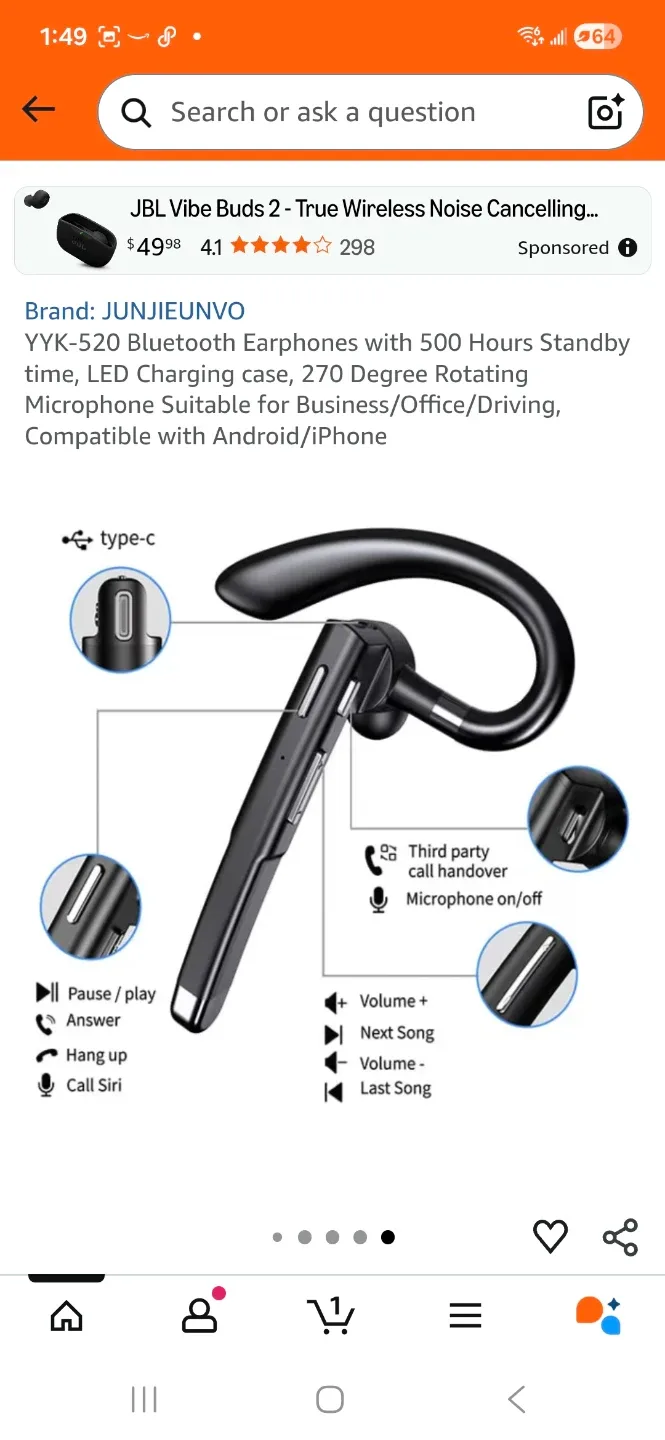 Wireless  headset  ,