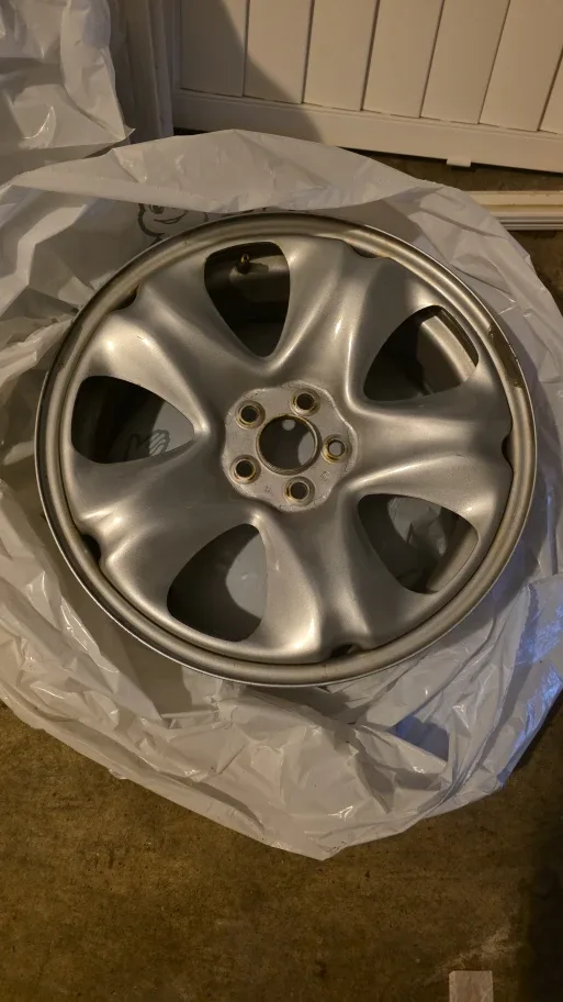 4 Silver Car Rims for snow tires 5/100 bolt pattern