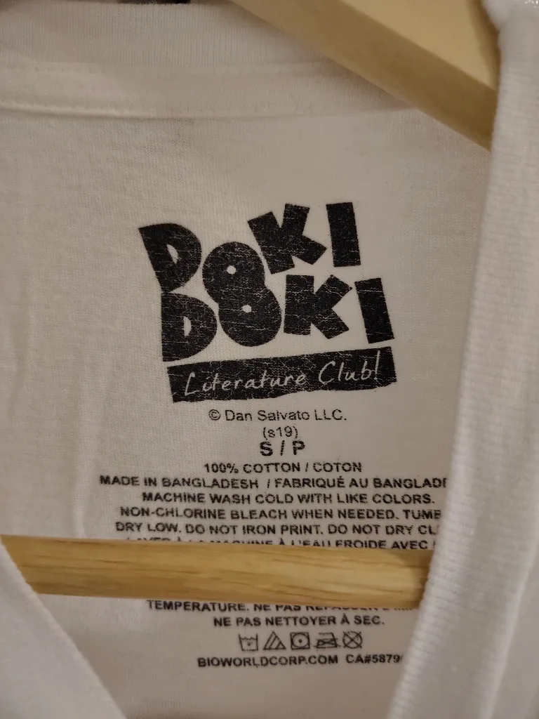 Doki Doki Literature Club! T-shirt S #Cleanout image indicator(3)