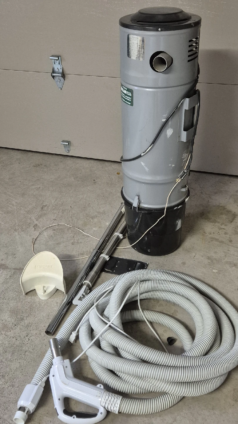 Beam central vacuum cleaner system