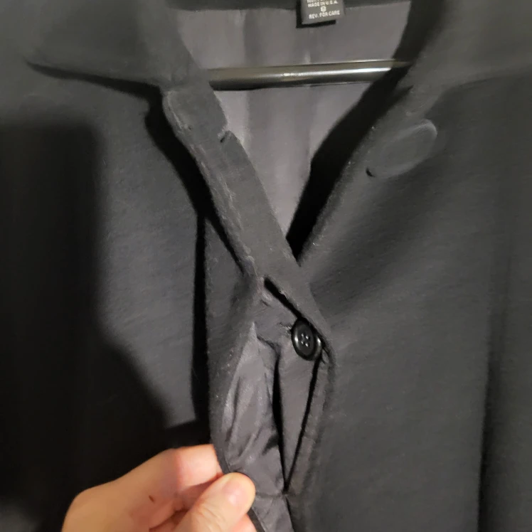 Searle Black Wool Coat - Size 8 - photo 4
