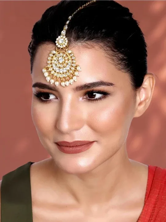 Gold-tone Tikka Headpiece image indicator(2)