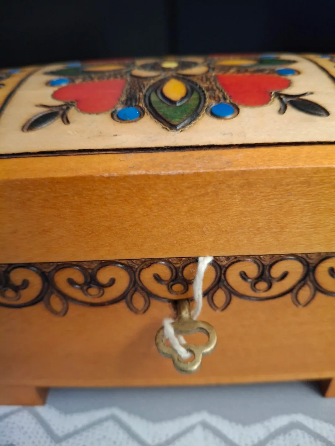 Handmade Wooden Trinket  Box image indicator(3)