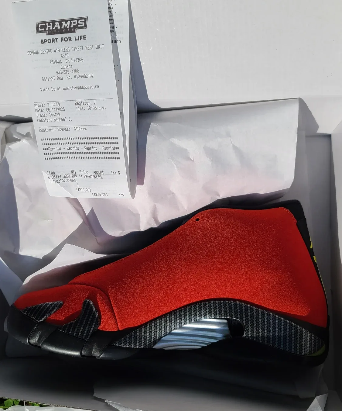 New Jordan 14 Retro Ferrari 2025 image indicator(6)