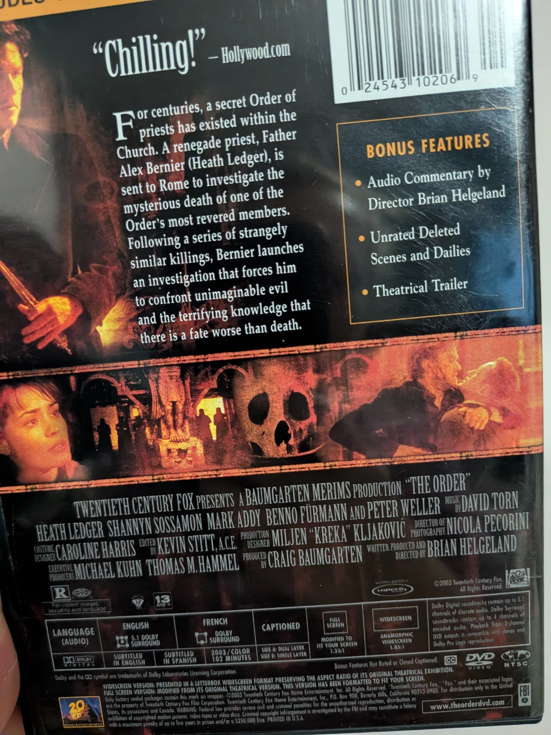 The Order (Heath Ledger) DVD - photo 5