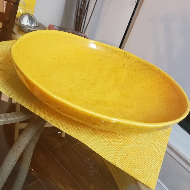 Yellow Serving Bowl