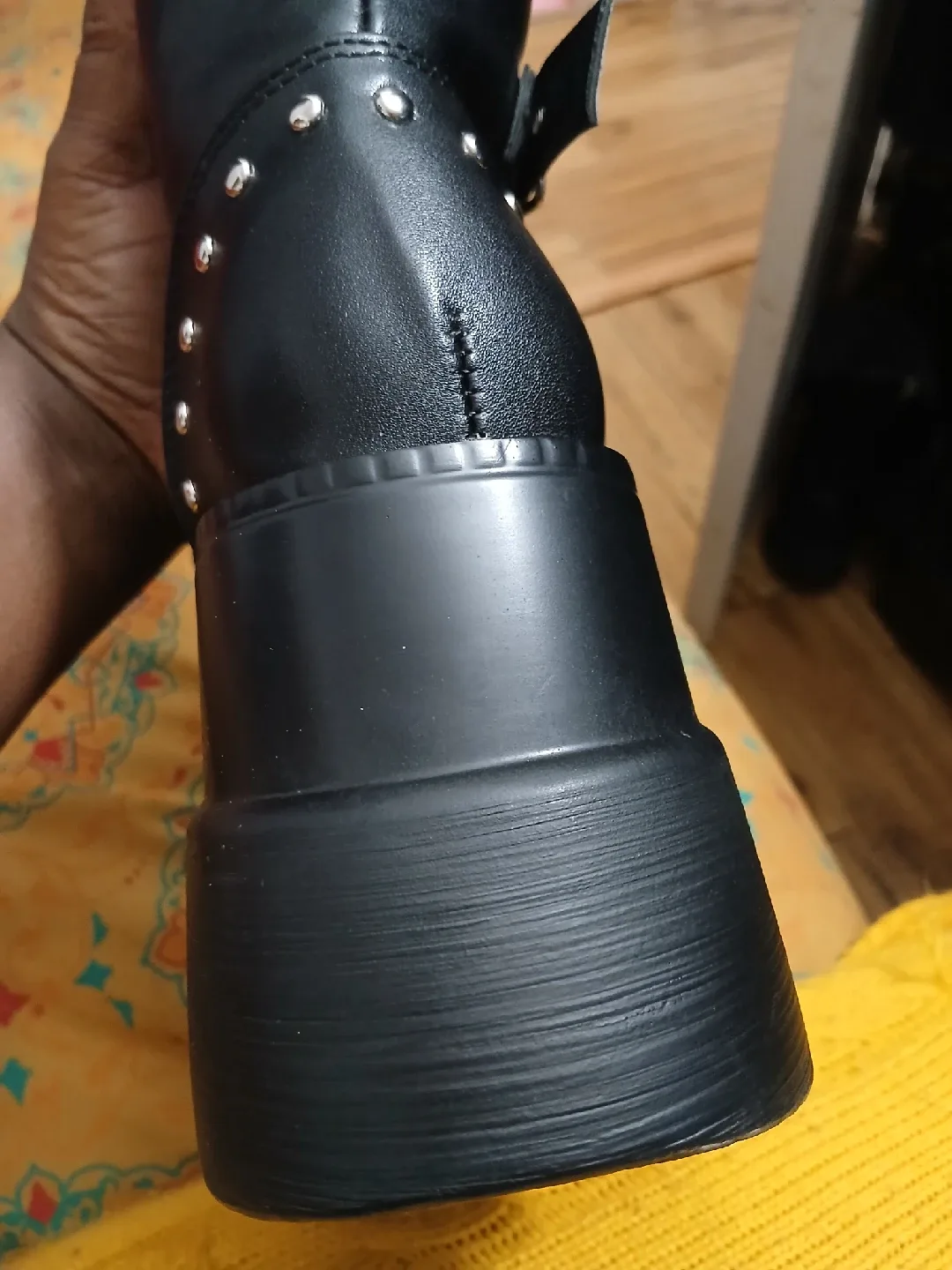 Demonia Black Platform Boots image indicator(6)