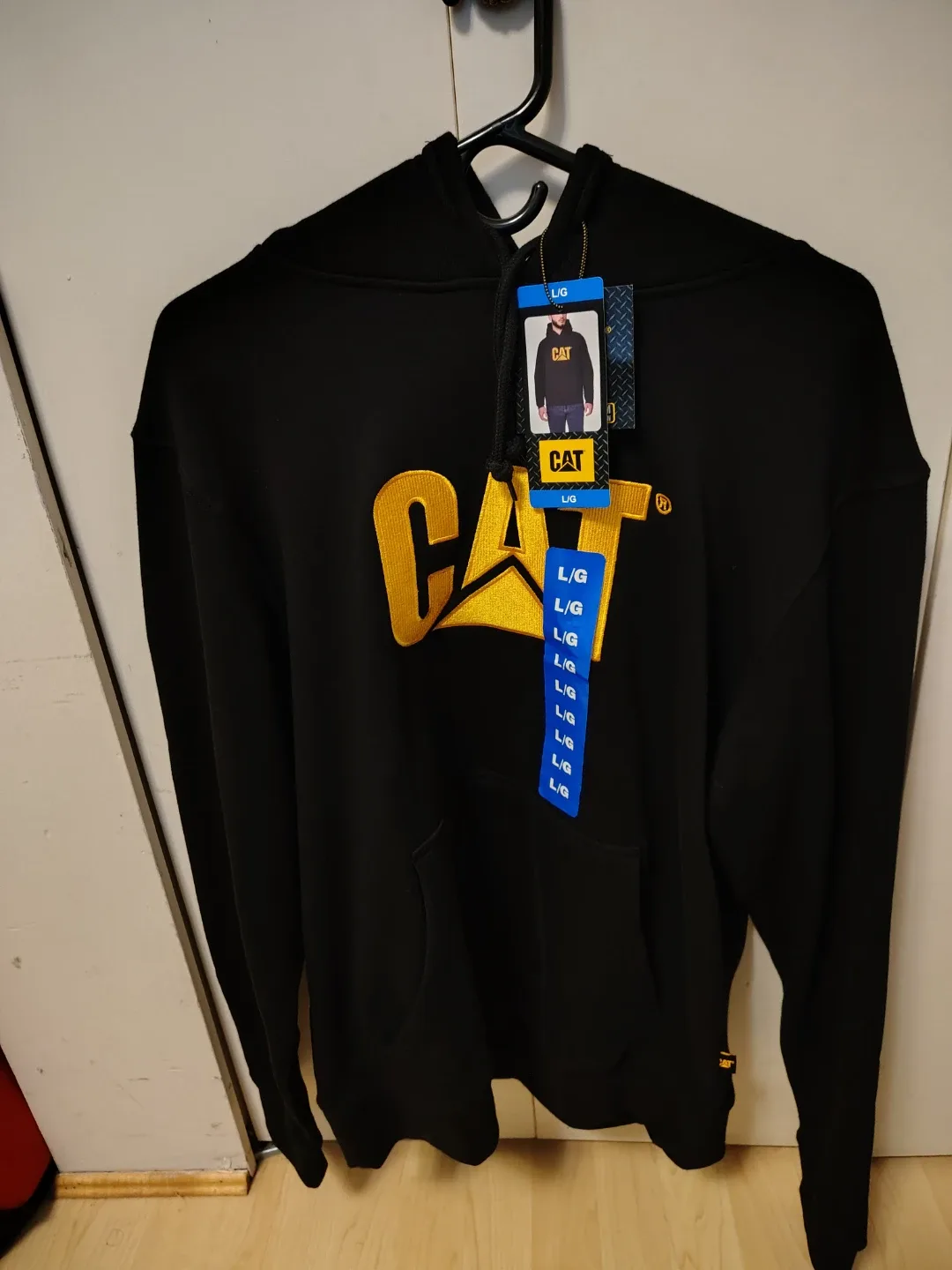 CAT Black Hoodie - Large