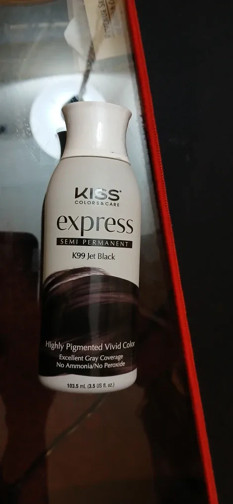 Kiss Express Semi-Permanent Hair Color - Jet Black