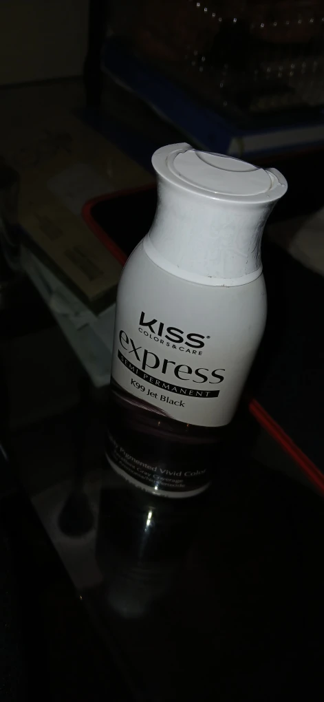 Kiss Express Semi-Permanent Hair Color - Jet Black - photo 3
