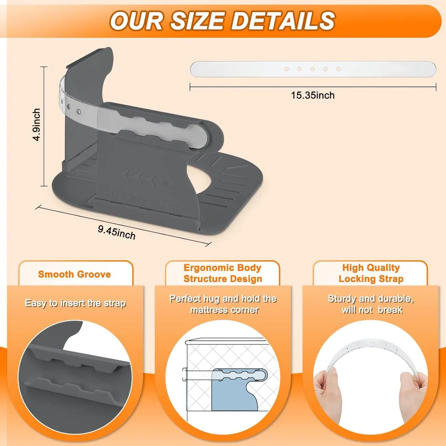 Lock Bed Sheet Holders BNIB image indicator(5)