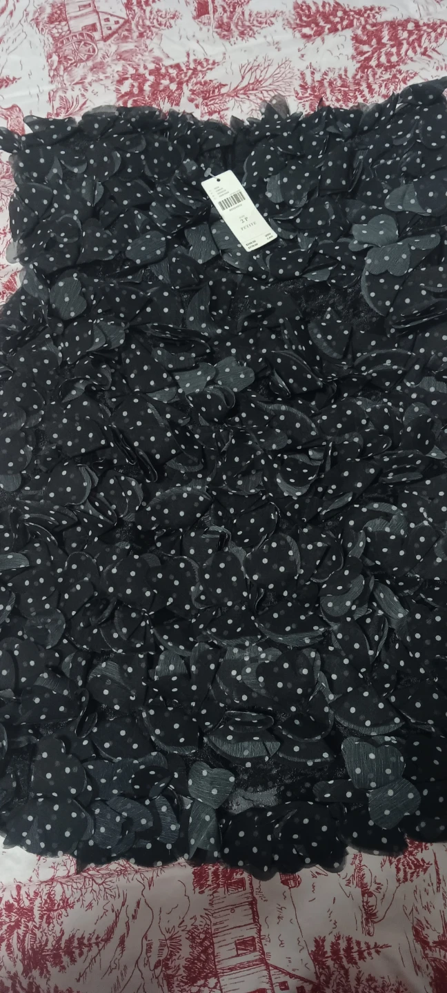 Maeve Anthropologie Black Polka Dot Dress - Size 2P - photo 2