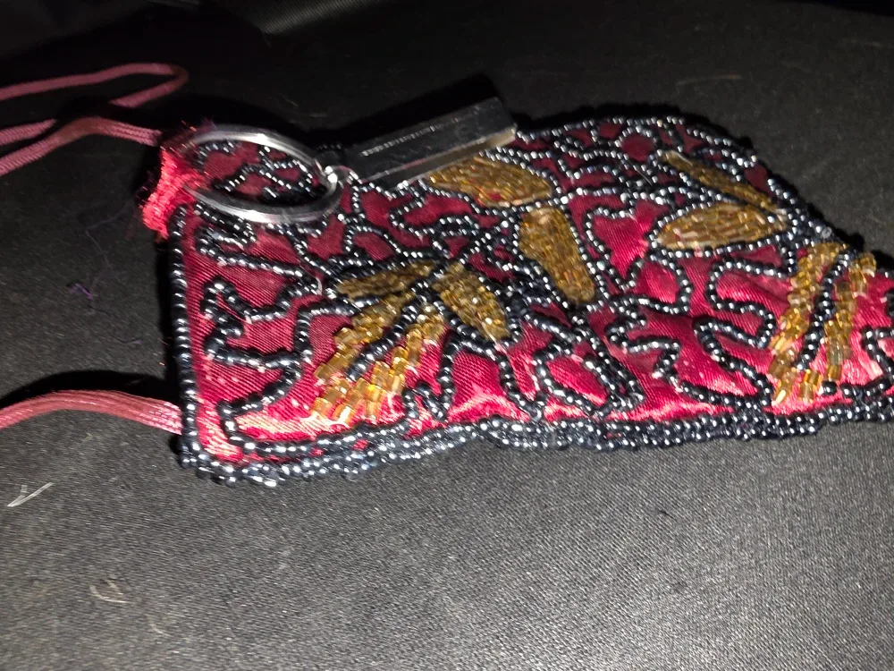 Beaded Evening Bag with Strap