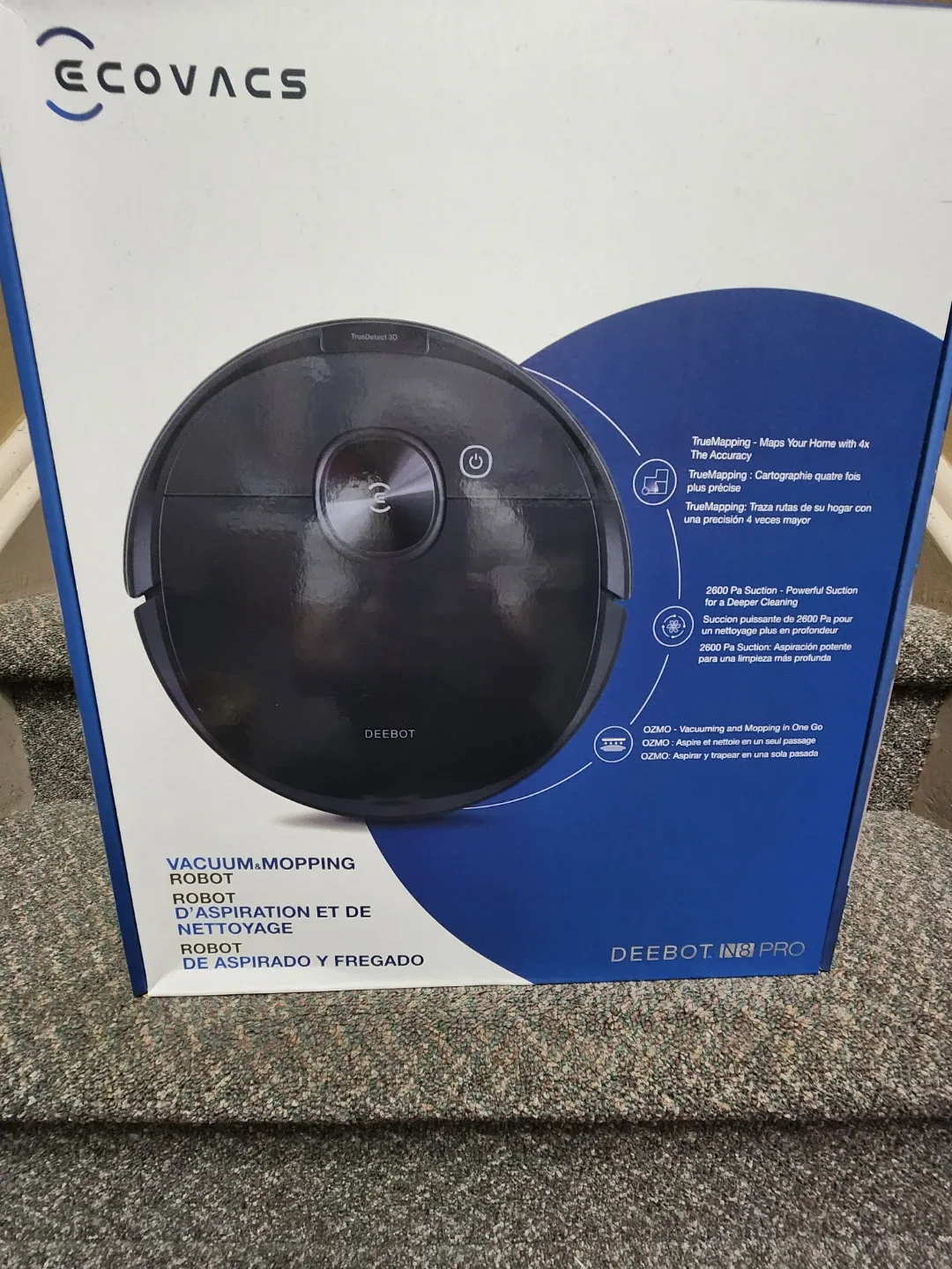 Ecovacs DEEBOT N8 PRO Robot Vacuum - New in Box!