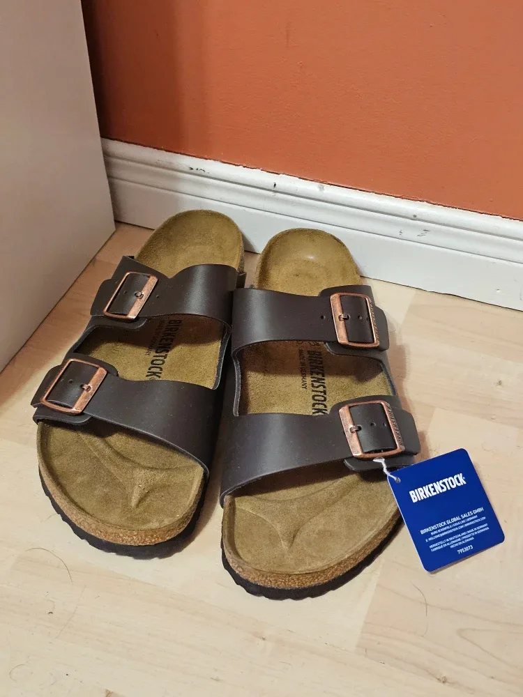 New** Birkenstock Arizona Sandals, Size 44