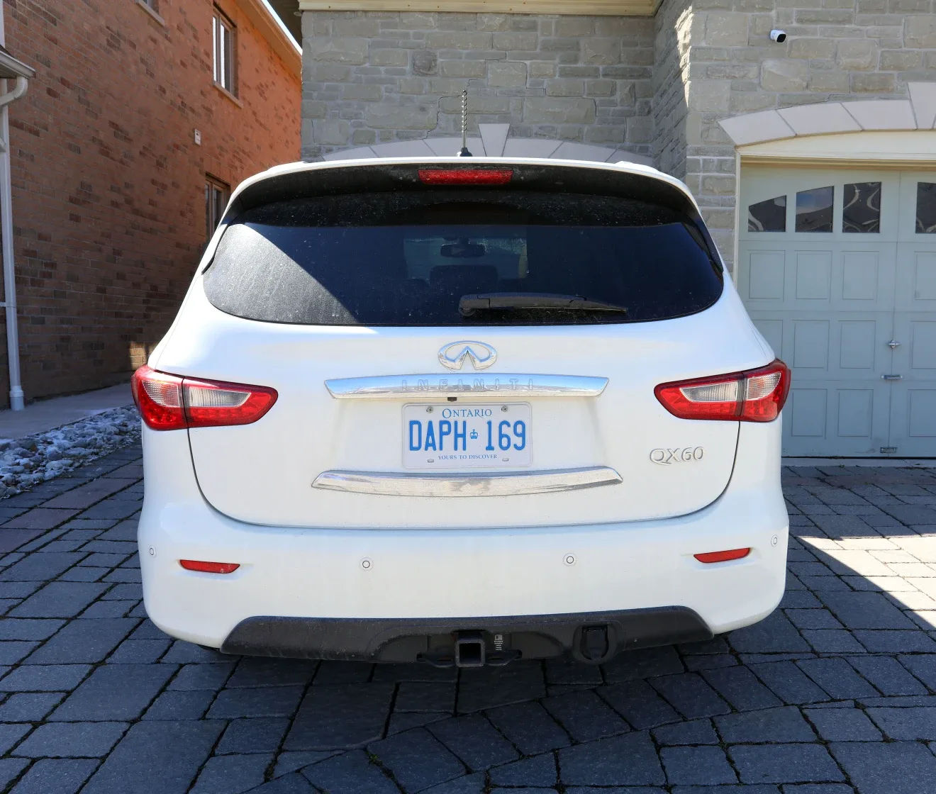 White 2013 infiniti QX60 SUV image indicator(3)