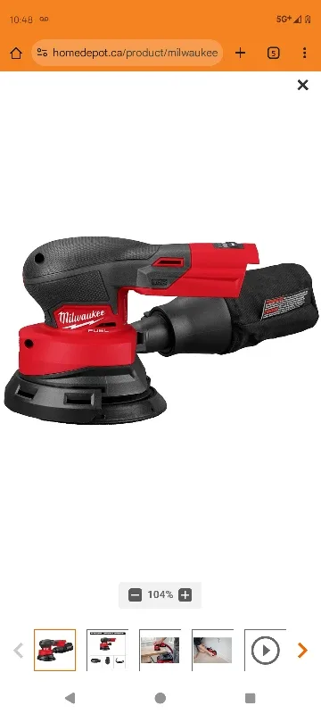 Milwaukee Milwaukee Tool M18  Random Orbital Sander