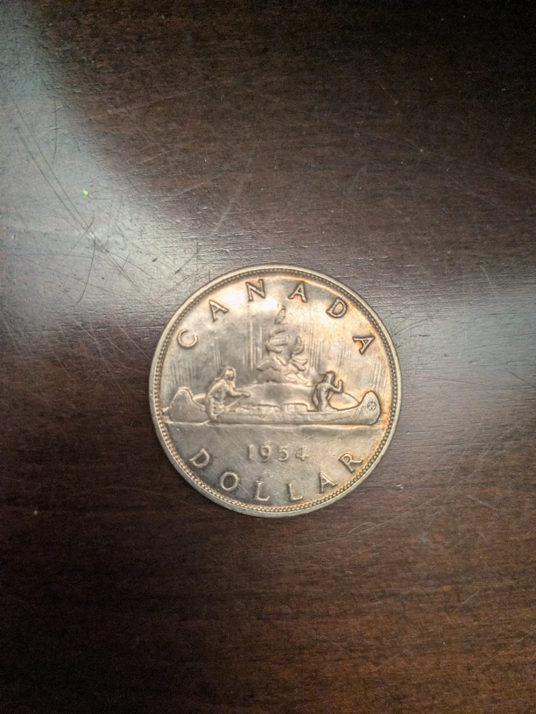 1954 Canadian Silver Dollar