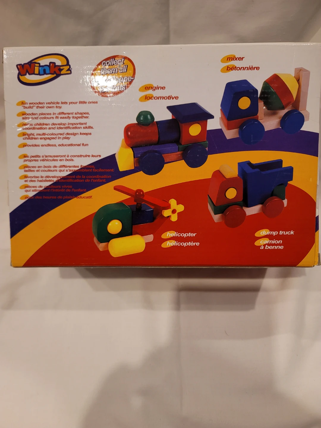 Winkz Wooden Vehicle Set - New in Box! - photo 2