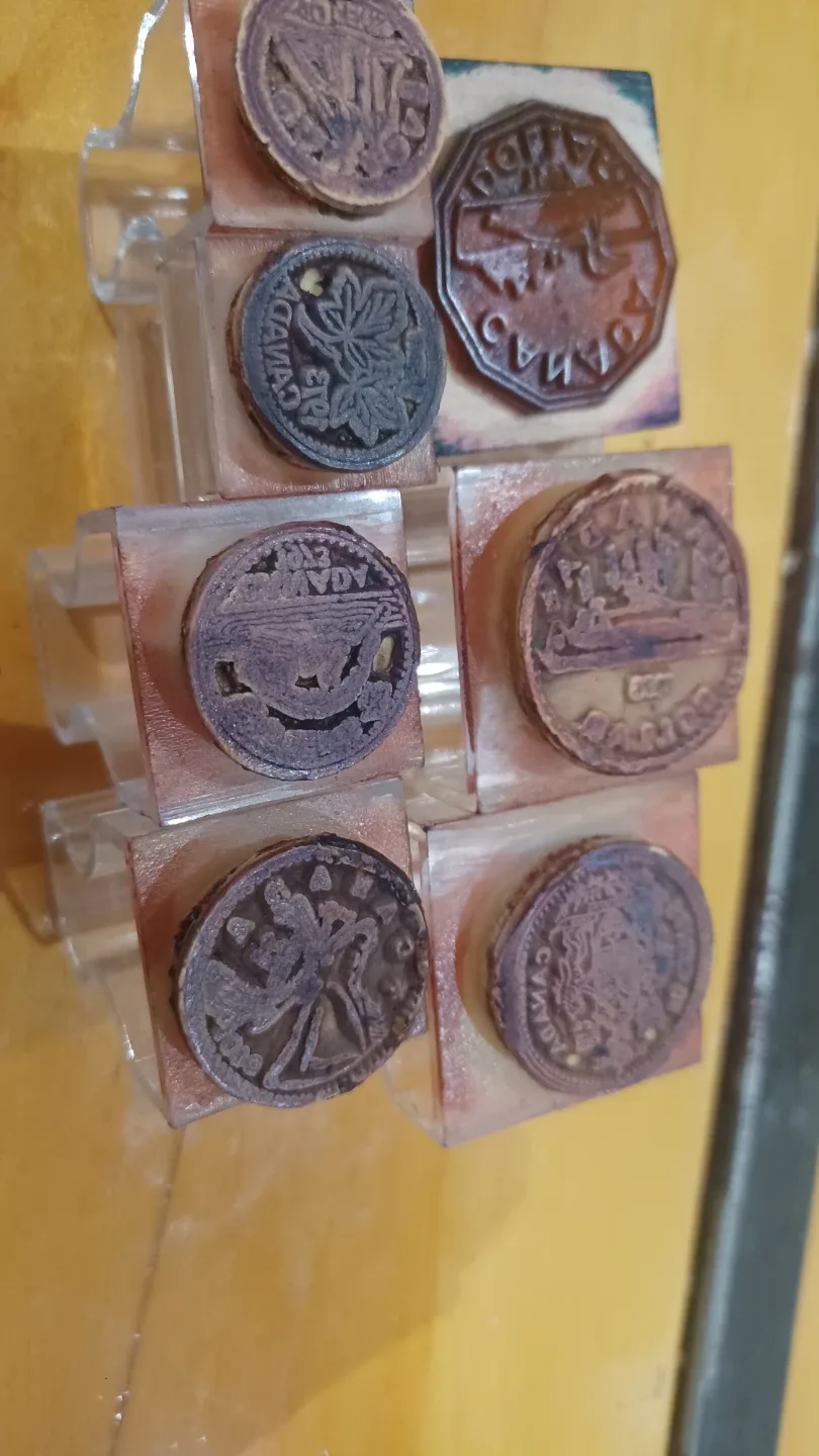 Canadian Coin Rubber Stamps Set image indicator(4)