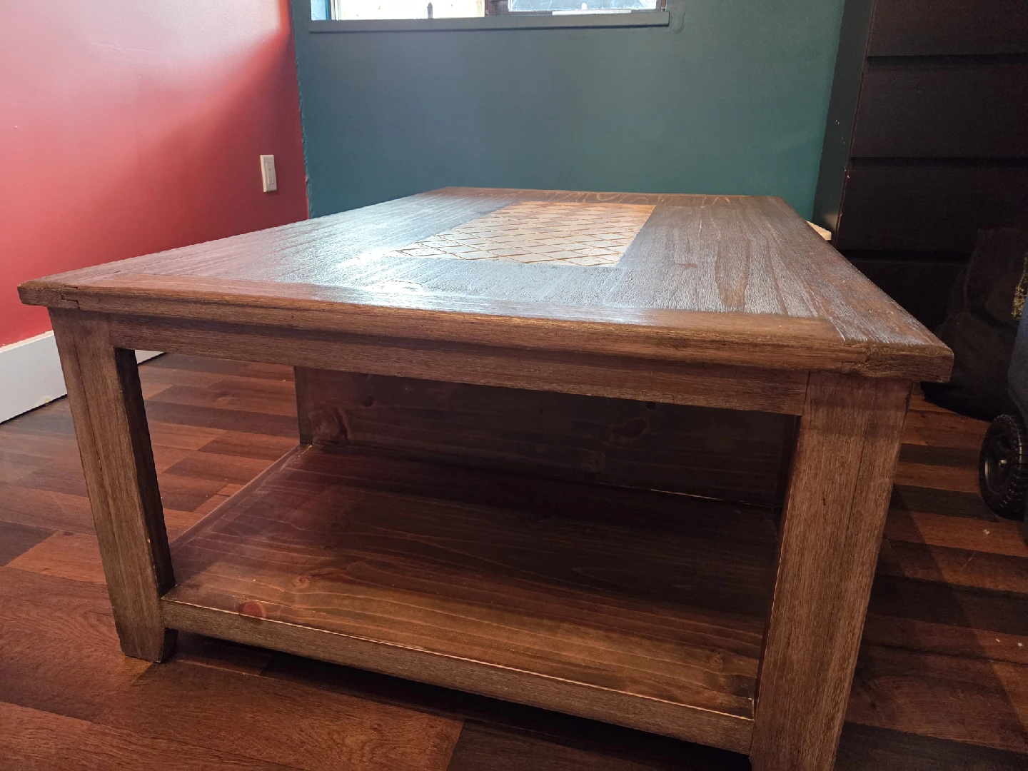 Grey washed Wooden Coffee Table and Side Table Set - photo 3