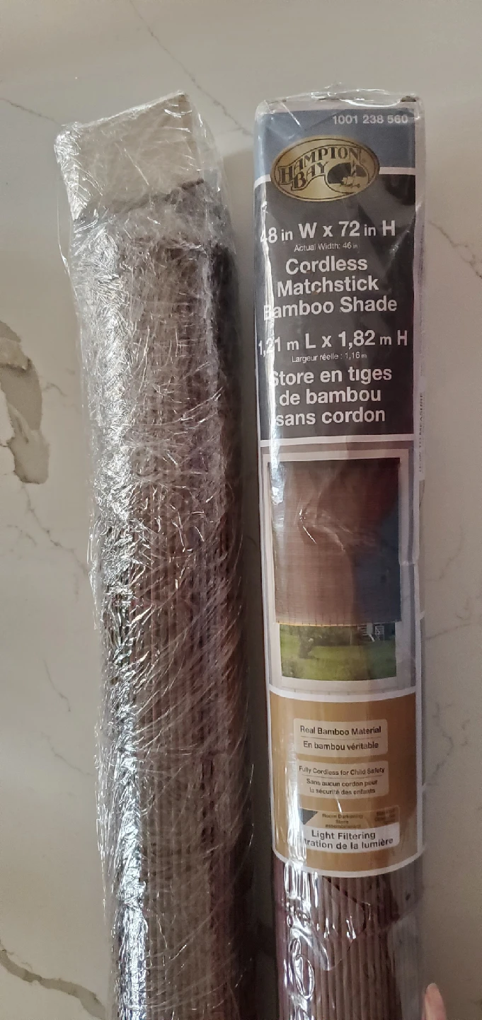 Blinds - Hampton Bay 48x72 Cordless Bamboo Shade
