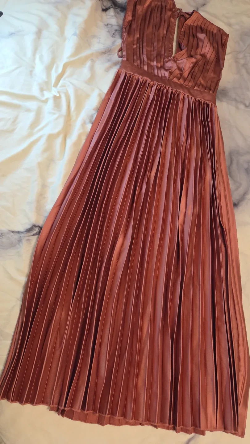 Pleated Maxi Dress image indicator(2)