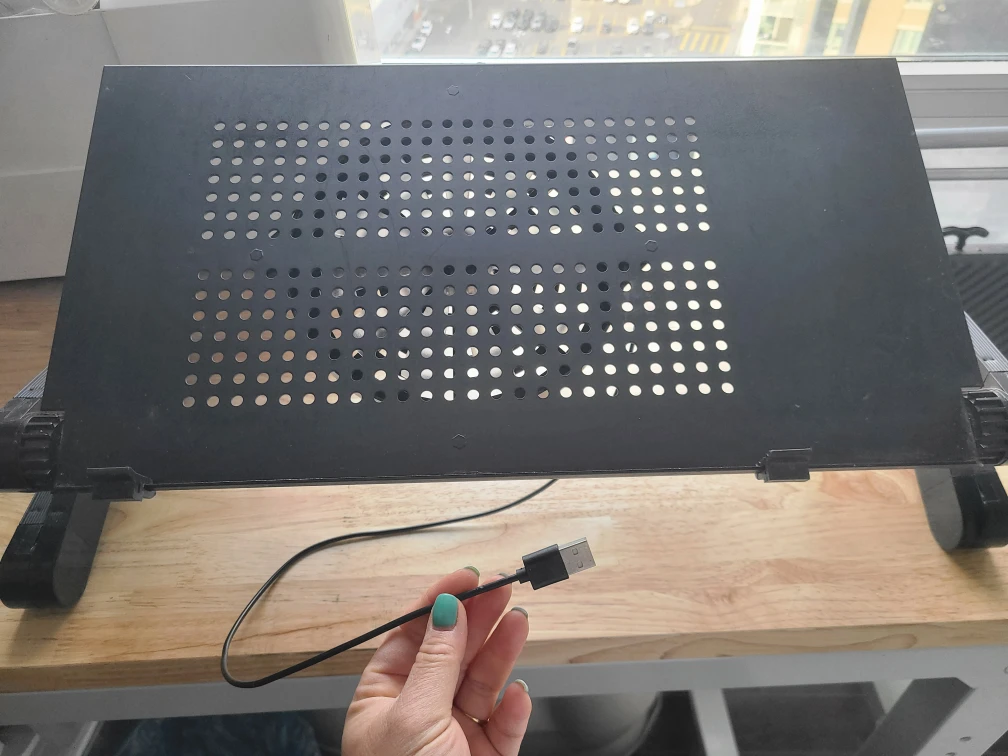 Armyte adjustable laptop stand with fan - photo 2