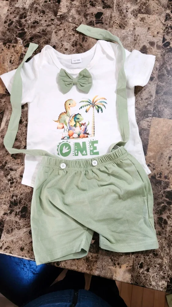 Dinosaur 1st Birthday Outfit - 12-18 Months