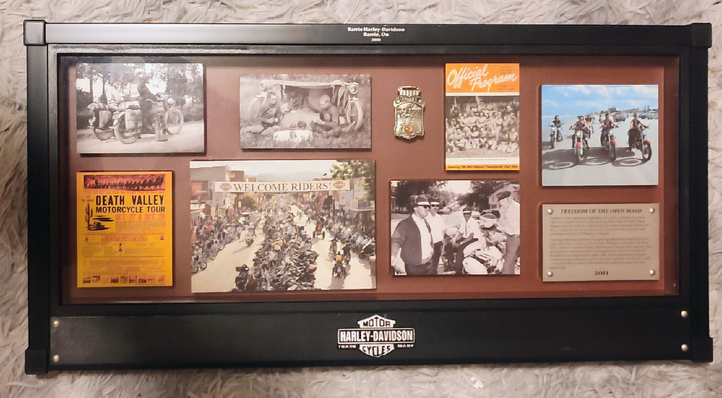 Harley Davidson Shadow Box Collection Freedom OF THE Open ROAD
