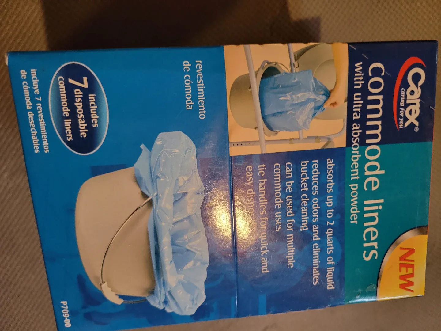 Carex Commode Liners - 7 Disposable Liners image indicator(6)