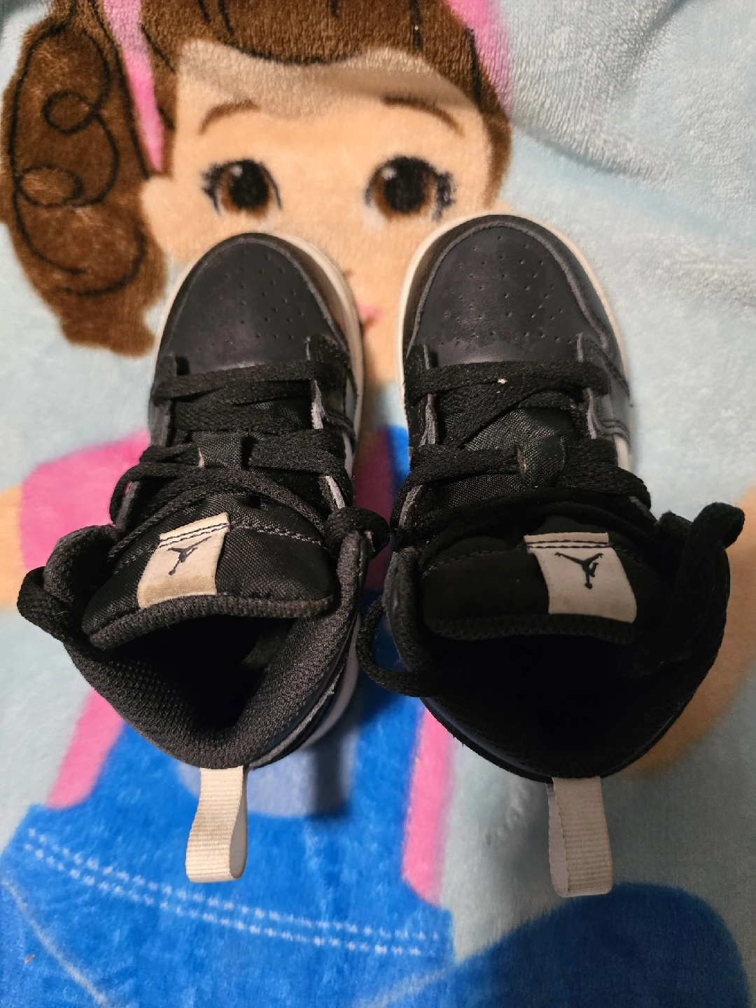 Jordan 1 Toddler Shoes - Black