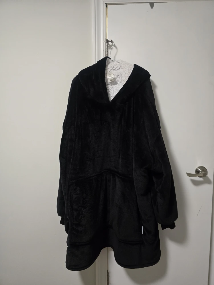 Oodie Original Hooded Blanket Extra Large Sweater - BLACK - photo 2
