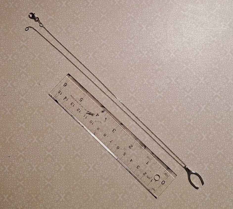 925 Sterling Silver Wishbone Necklace image indicator(5)