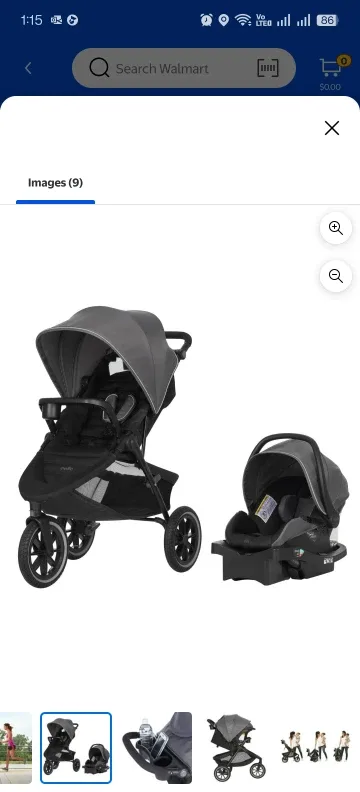 Evenflo Folio3 Stroll & Jog Travel System - Skyline