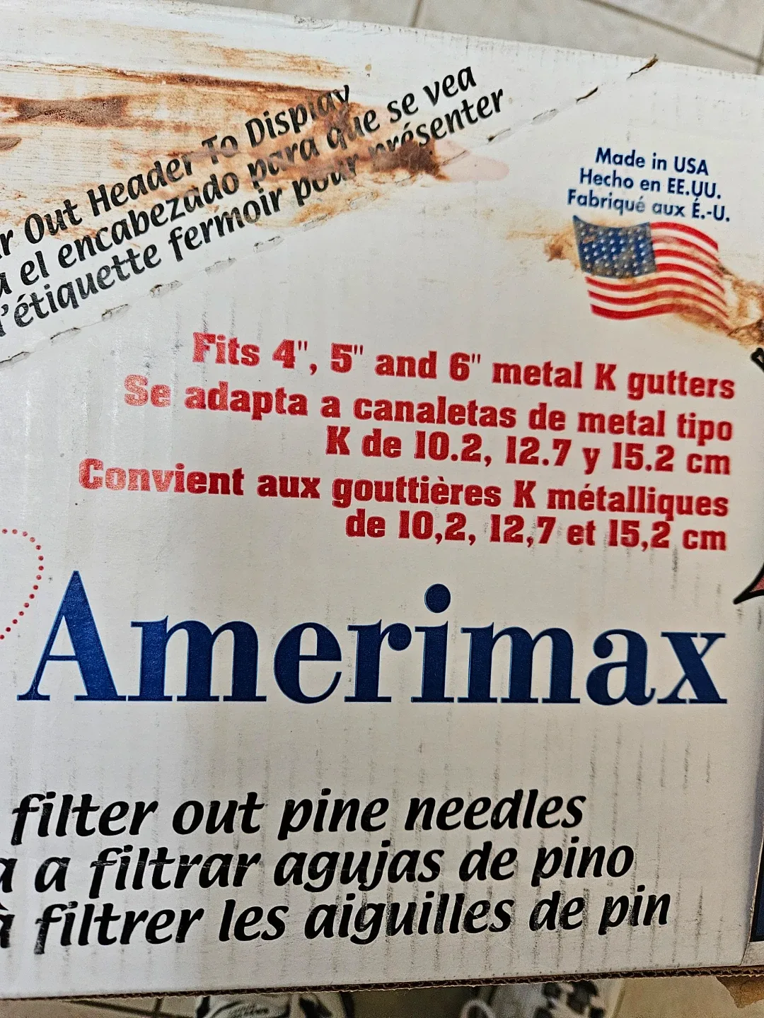 Amerimax 3' Snap-In Gutter Filter image indicator(4)