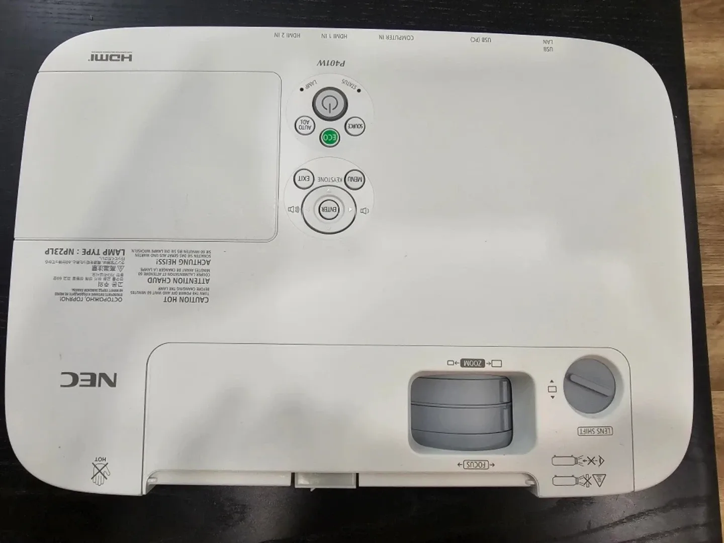 NEC NP-P401W Projector