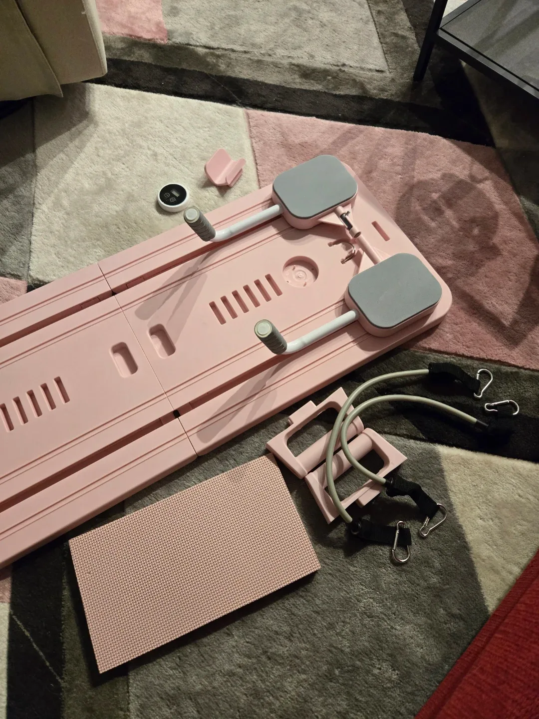 Pilates Reformer Exercise Set - Pink