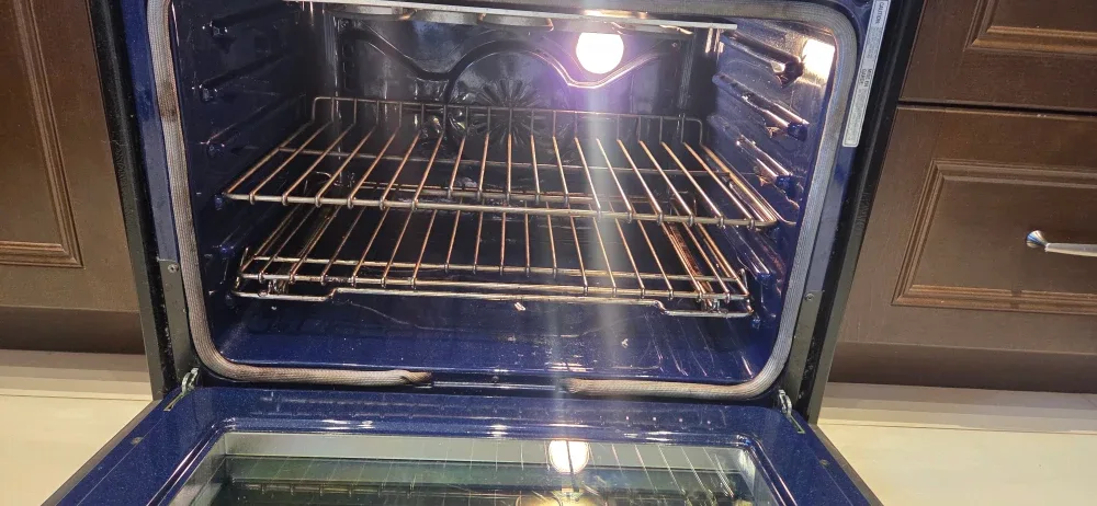 30" Kitchen Aid Dual-Fuel double oven stove image indicator(9)