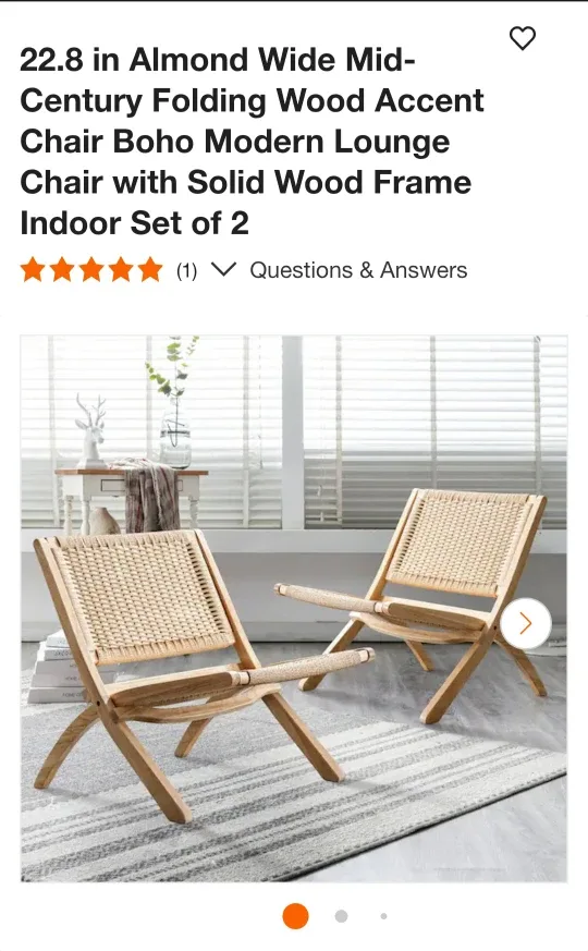 Woven Accent Chair ✨️ image indicator(6)