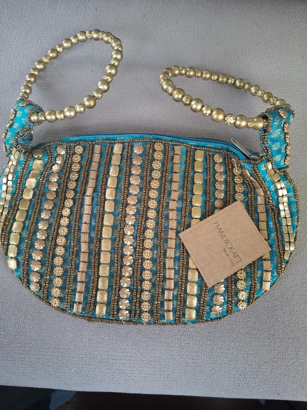 Handicraft Made in India Beaded Purse thumbnail