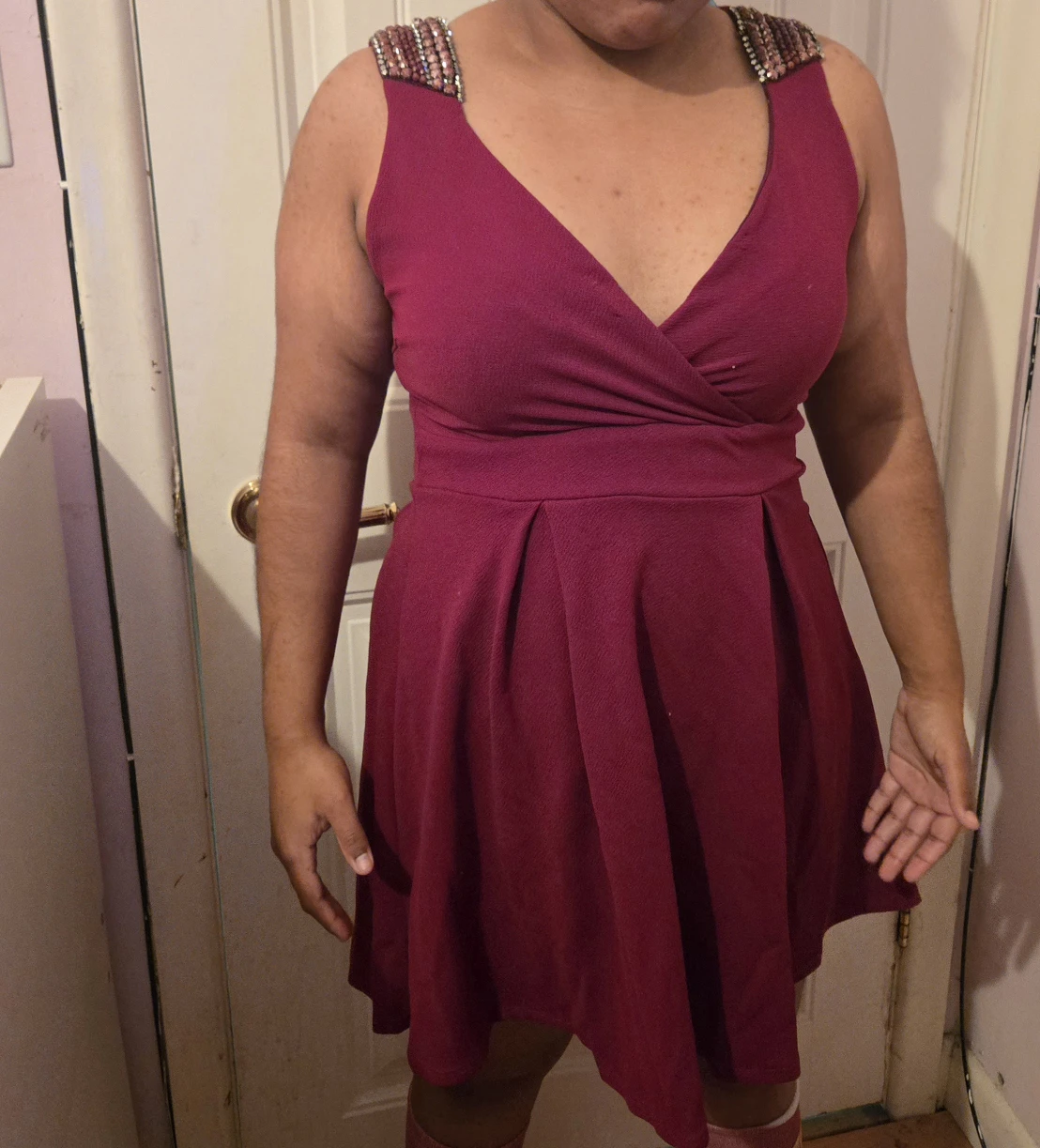 Burgundy Dress