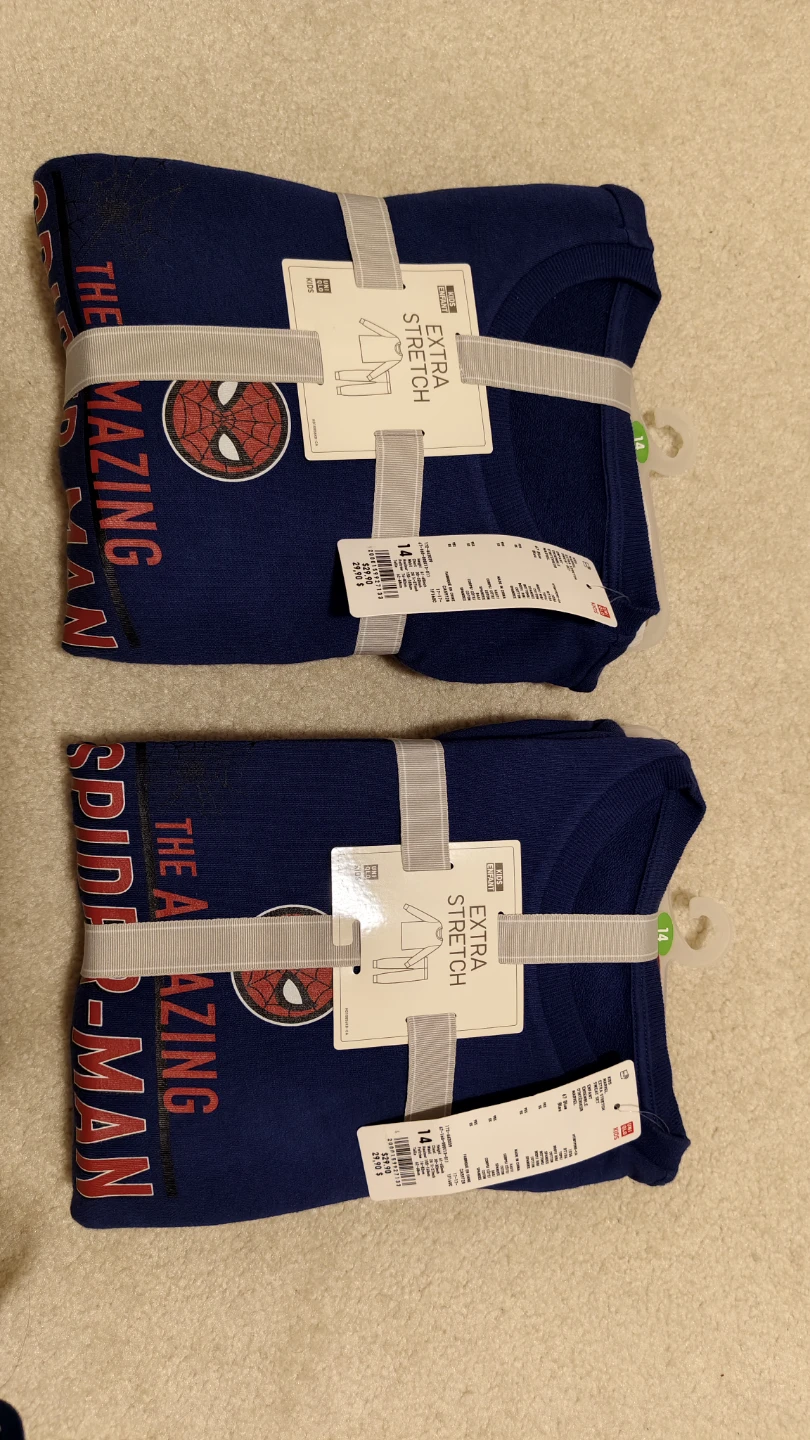 New Uniqlo Marvel Spiderman Extra Stretch Set - Size 14 - photo 3