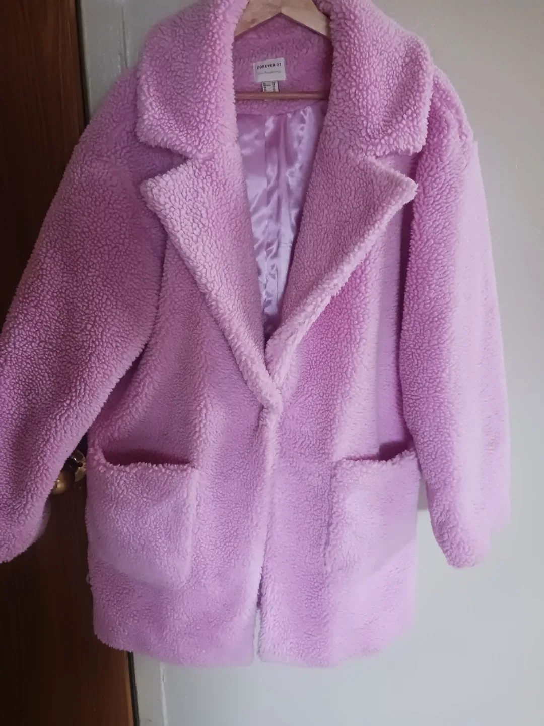 Forever 21 Lilac Teddy Coat image indicator(3)