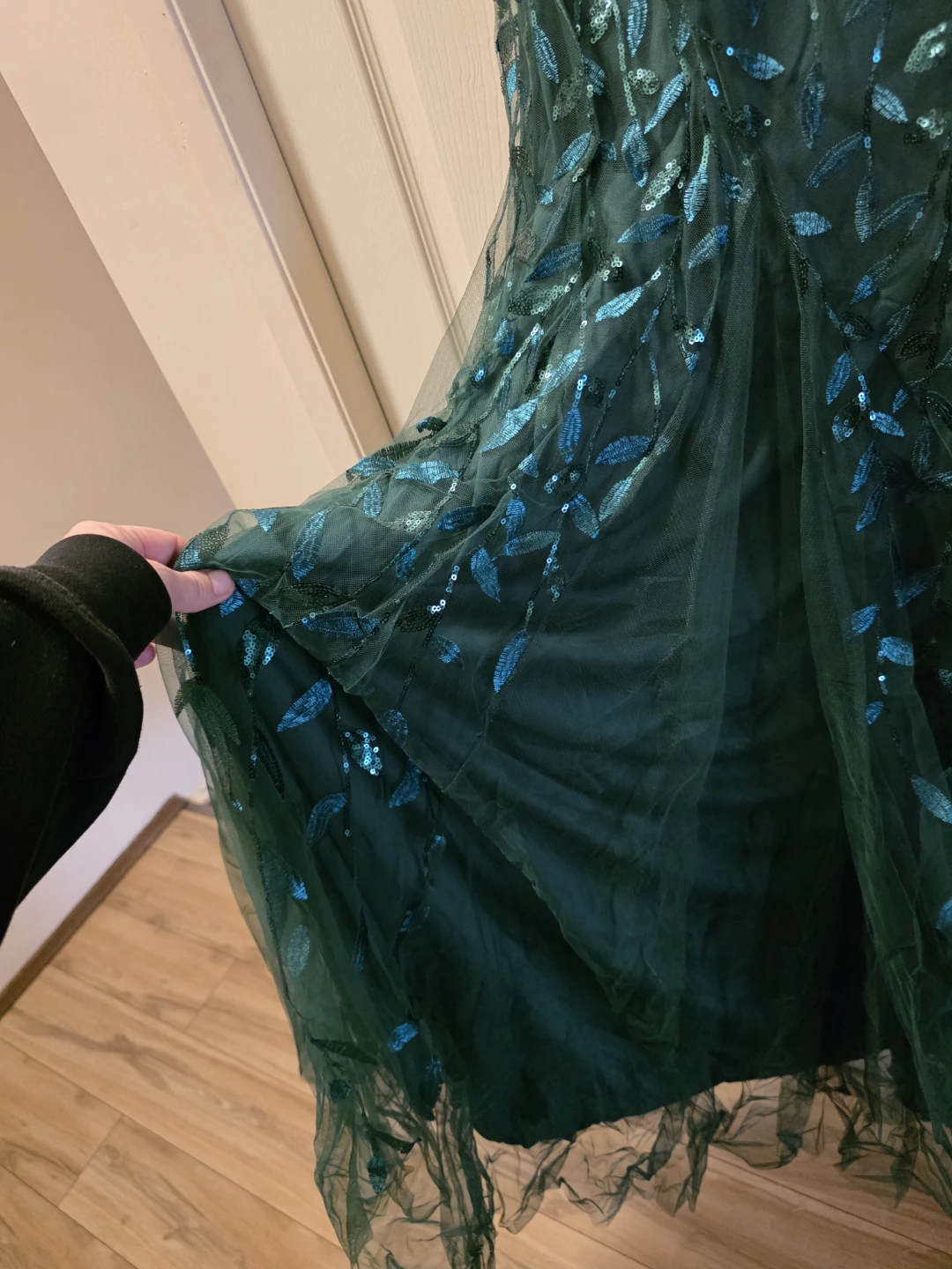 Ever Pretty 1XL Green Sequin Evening Dress