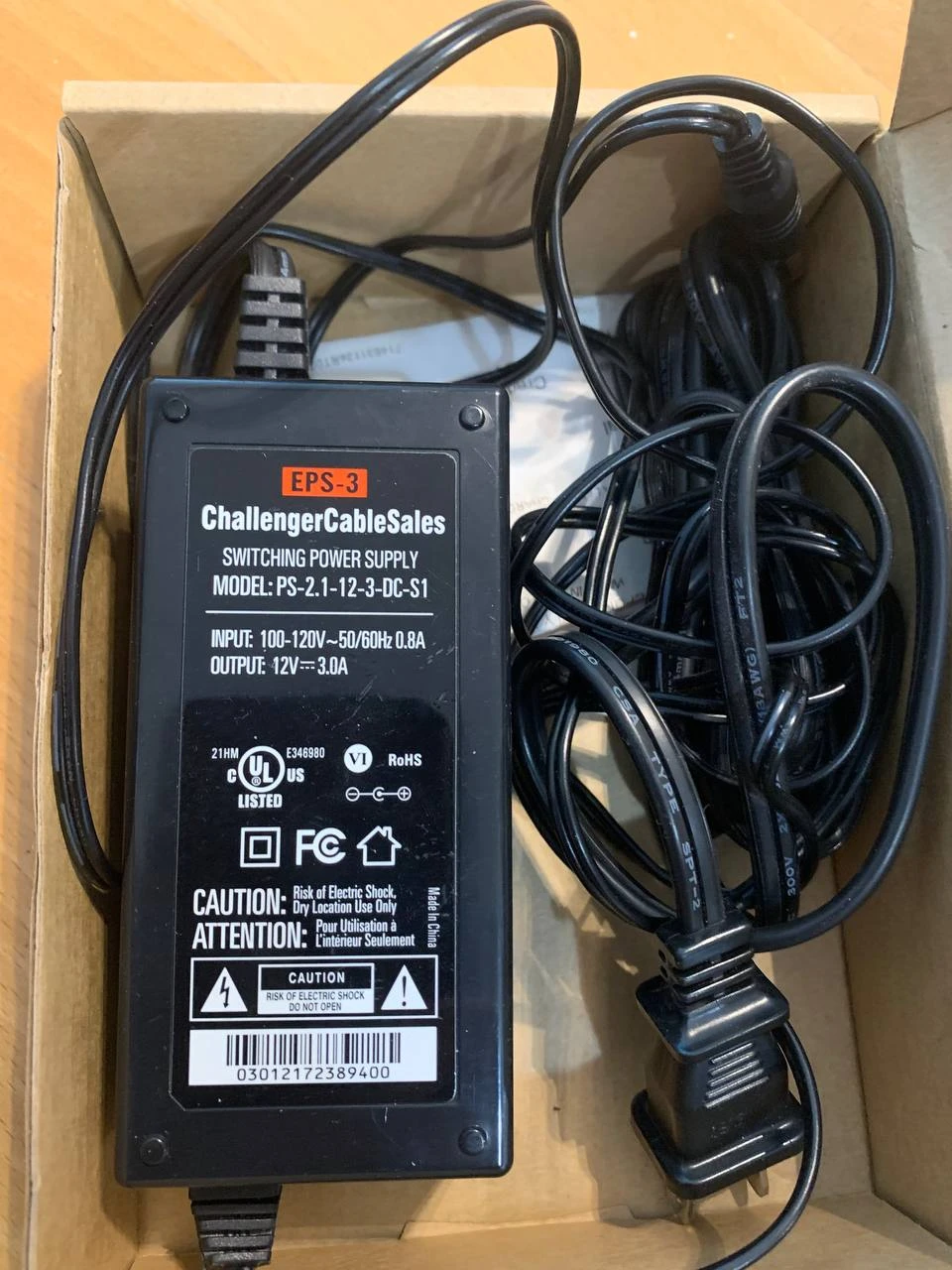 ChallengerCableSales EPS-3 Power Supply