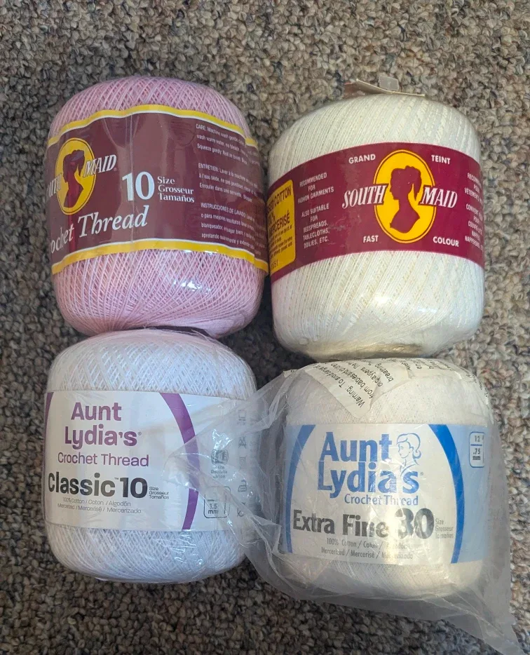 Crochet Thread Lot - Aunt Lydia's & South Maid