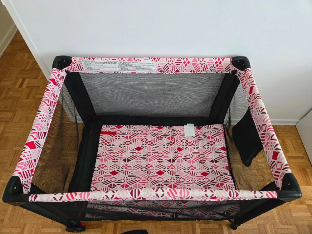 Pink Patterned Playpen image indicator(7)