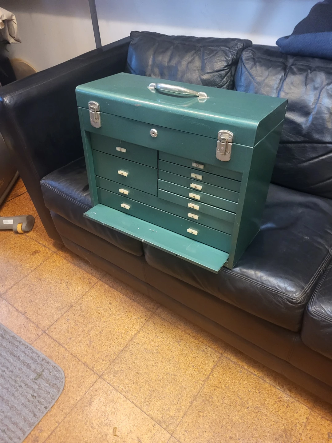 Green Metal Tool Chest