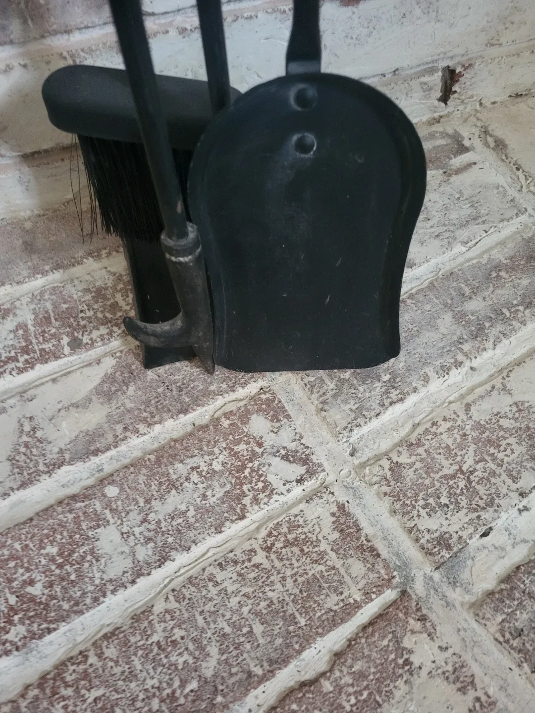 Fireplace Tool Set, Black Metal image indicator(2)